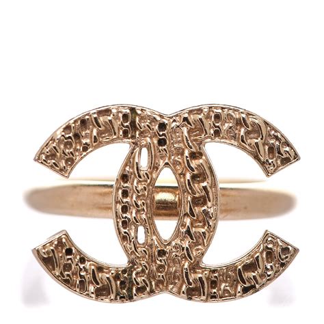 chanel logo ring